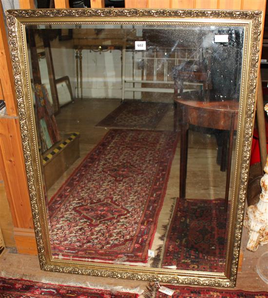 Large gilt framed mirror(-)